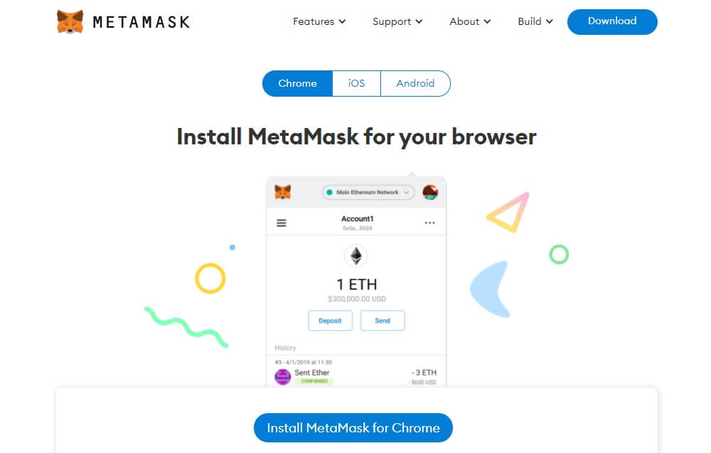criar carteira Metamask