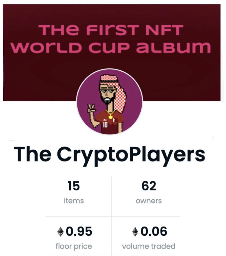 Crypto Players album NFT da Copa do Mundo