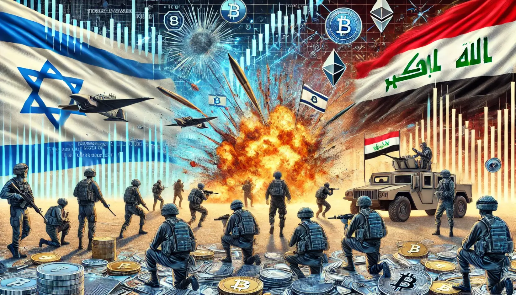 Queda do Mercado Cripto se Intensifica com Possível Aumento na Escalada do Conflito Israel-Irã Bitcoin próximo de $61.500